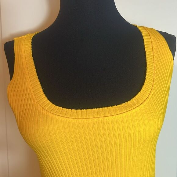 BNWT - COTTON CITIZEN IBIZA MIDI DRESS - YELLOW - S - Picture 2 of 6